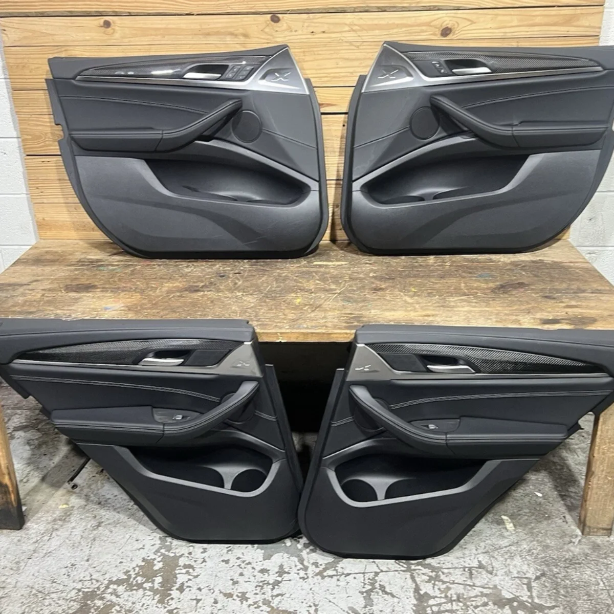 OEM 2018-2023 BMW X3M X3 F97 G01 CARBON FIBER DOOR PANEL DOOR PANELS SET