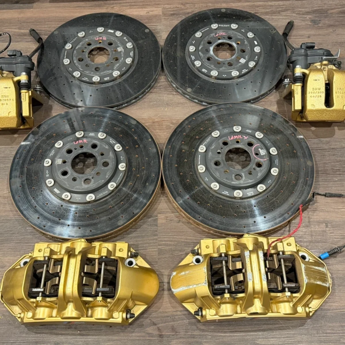 2024 BMW M3 M4 G80 G82 M CARBON CERAMIC BRAKES ROTORS CALIPERS FRONT REAR OEM 8K