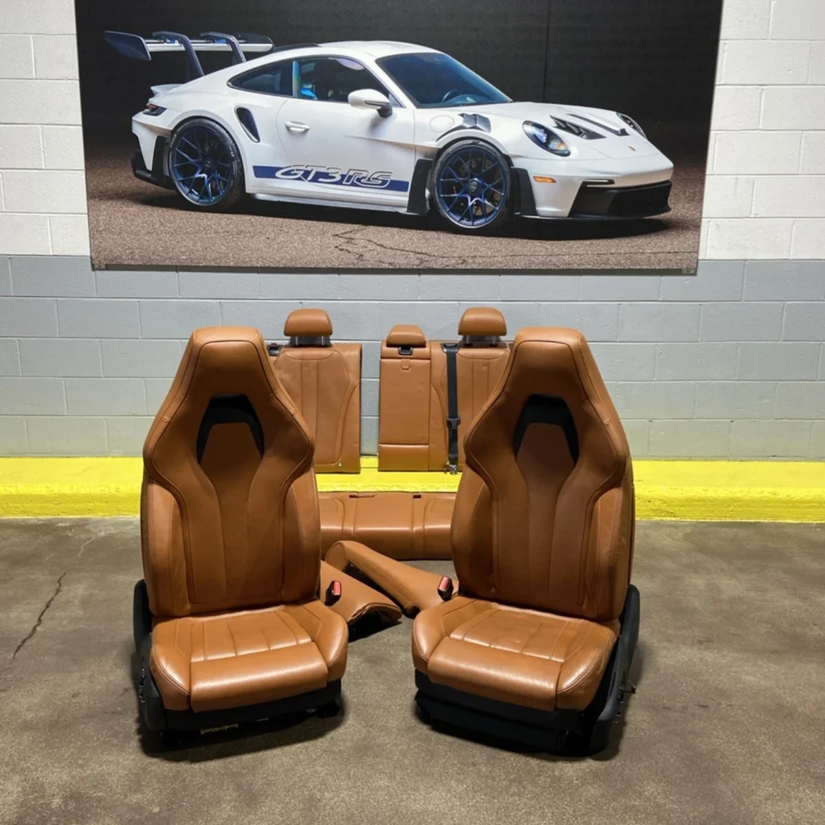 2015-2018 BMW X5M F85 Front & Rear Seats Sport Set Leather Brown OEM