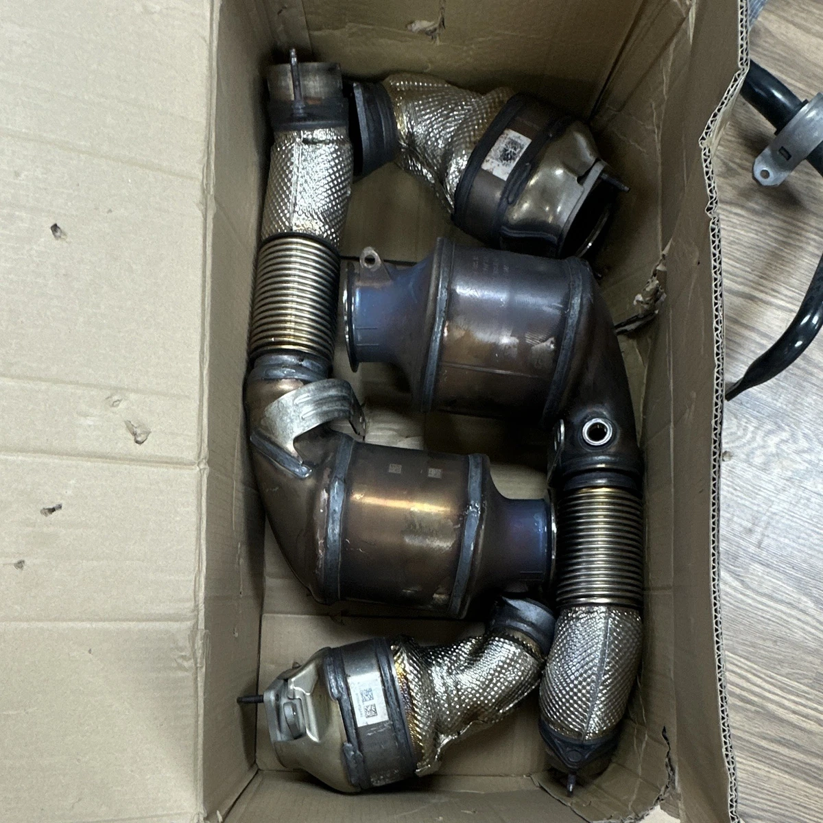 G90 G99 BMW M5 OEM Downpipes Primary and Secondary