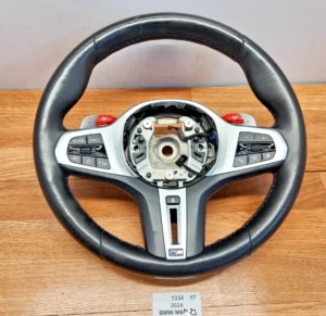 OEM BMW F90 F93 M5 M8 Steering Wheel M Sport Black Leather Heated w/ Shifters