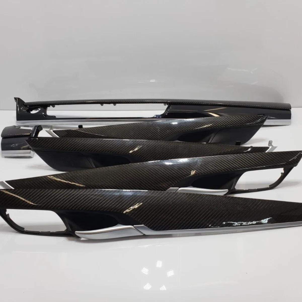 ✅ OEM BMW F85 F86 X5M X6M Dashboard Doors Interior Trim Carbon Fiber SET*