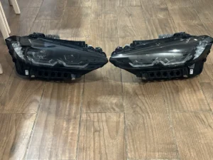 2021-2024 BMW M3 M4 G80 G82 G83 OEM Shadowline LED Headlights Pair Genuine