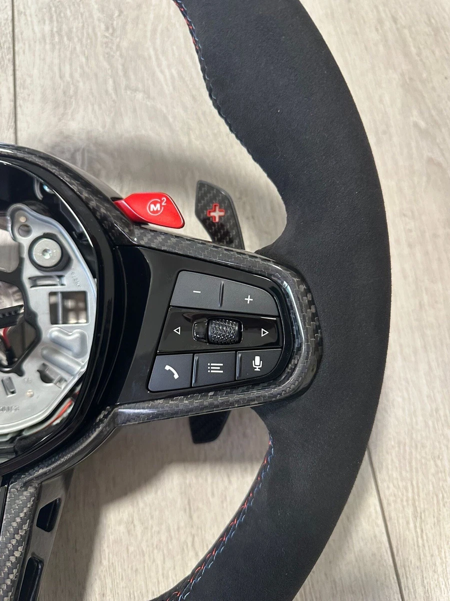 BMW Genuine CS G30 F90 M Steering Wheel Carbon Alcantara - Image 3