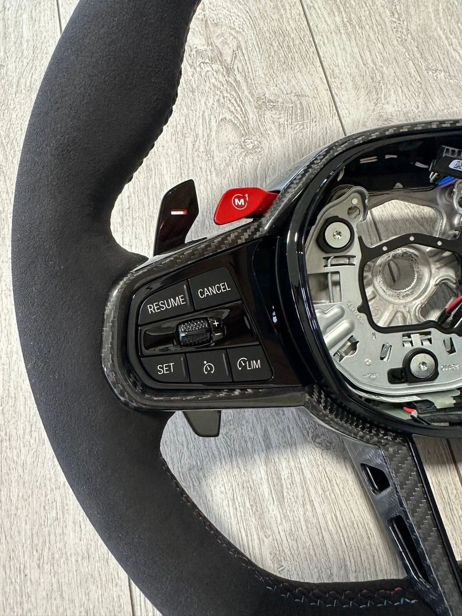 BMW Genuine CS G30 F90 M Steering Wheel Carbon Alcantara - Image 4