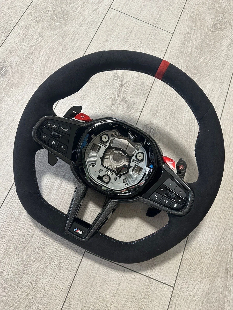 BMW Genuine CS G30 F90 M Steering Wheel Carbon Alcantara - Image 7