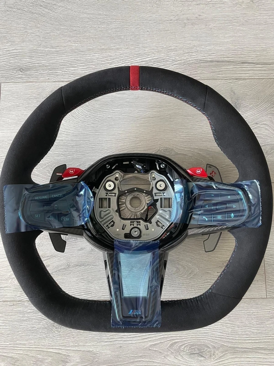 BMW Genuine CS G30 F90 M Steering Wheel Carbon Alcantara - Image 8